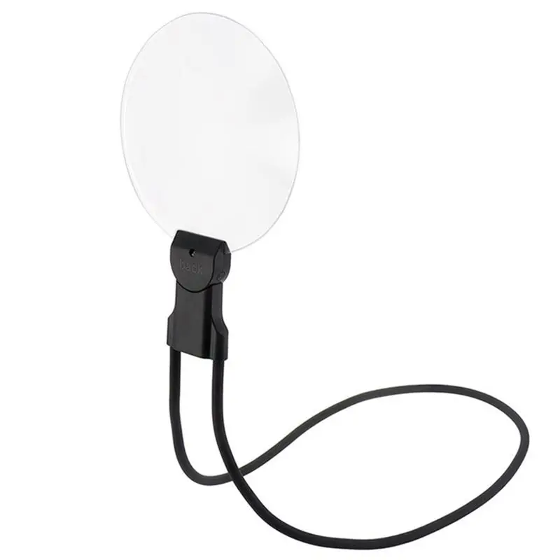 

Силиконовый шланг-лупа FYBL с LED-подсветкой, перезаряжаемый через Type-C, 3-в-1: на шею/ручной/настольный, регулируемый, для чтения пожилыми людьми