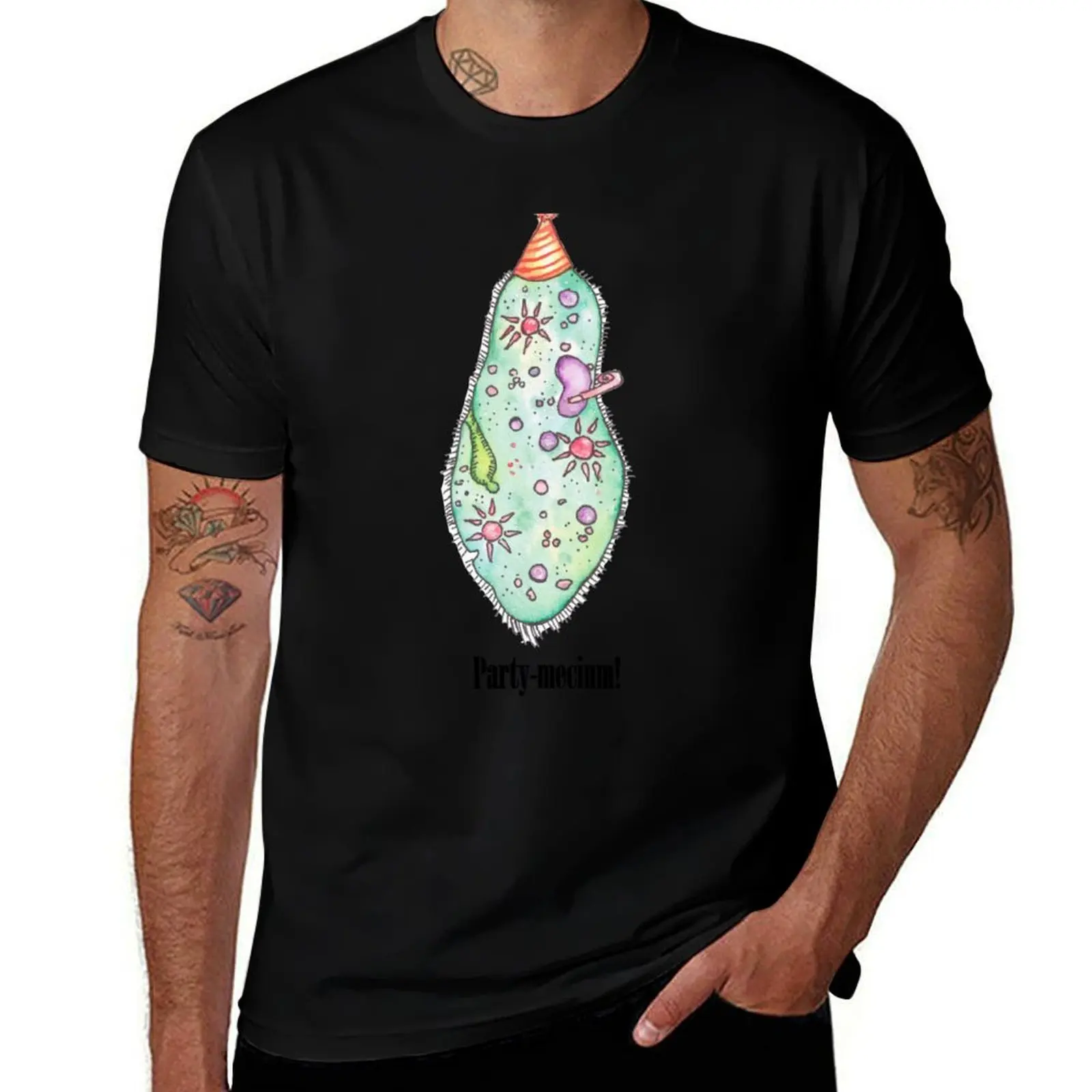 

Party paramecium cell T-Shirt man t shirt cotton t shirt men 100% cotton luxury brand t shirt custom print T-Shirt