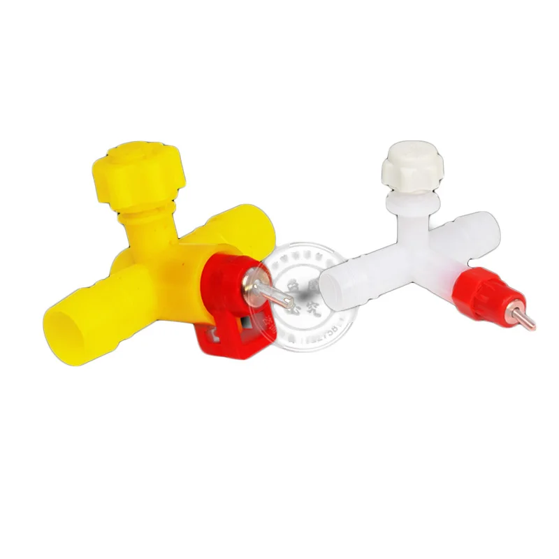 50PCS  Chicken three-way steel ball automatic water dispenser ball valve nipple type bird drinking equipment