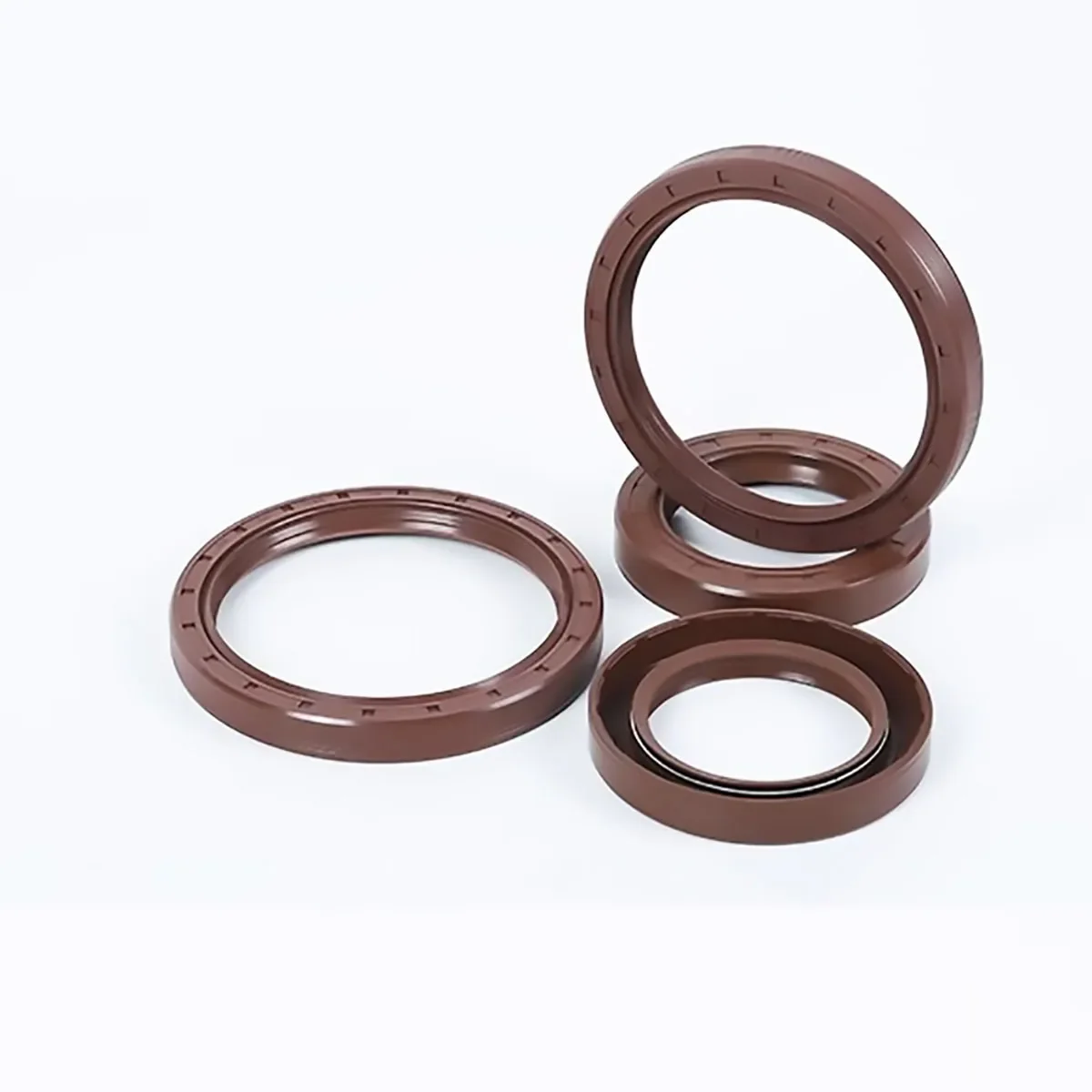 ID: 72-82mm OD: 85-145mm FKM Framework Oil Seal TC Fluoro Rubber Gasket Rings Cover Double Lip with Spring for Bearing Shaft