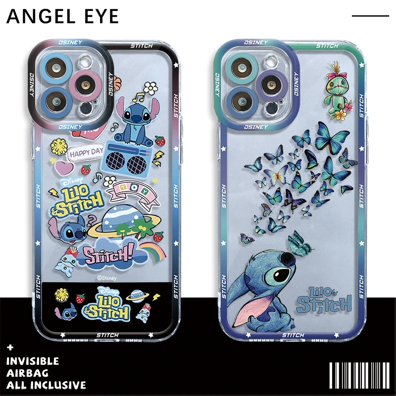 Coque transparente Disney Star Stitch Love Butterfly, Coque pour Moto G73, G72, G71 Edge 40, G52, G22, Honor X8, X8a, X9a 90, Casque Bery, NDavid, Mi 11T