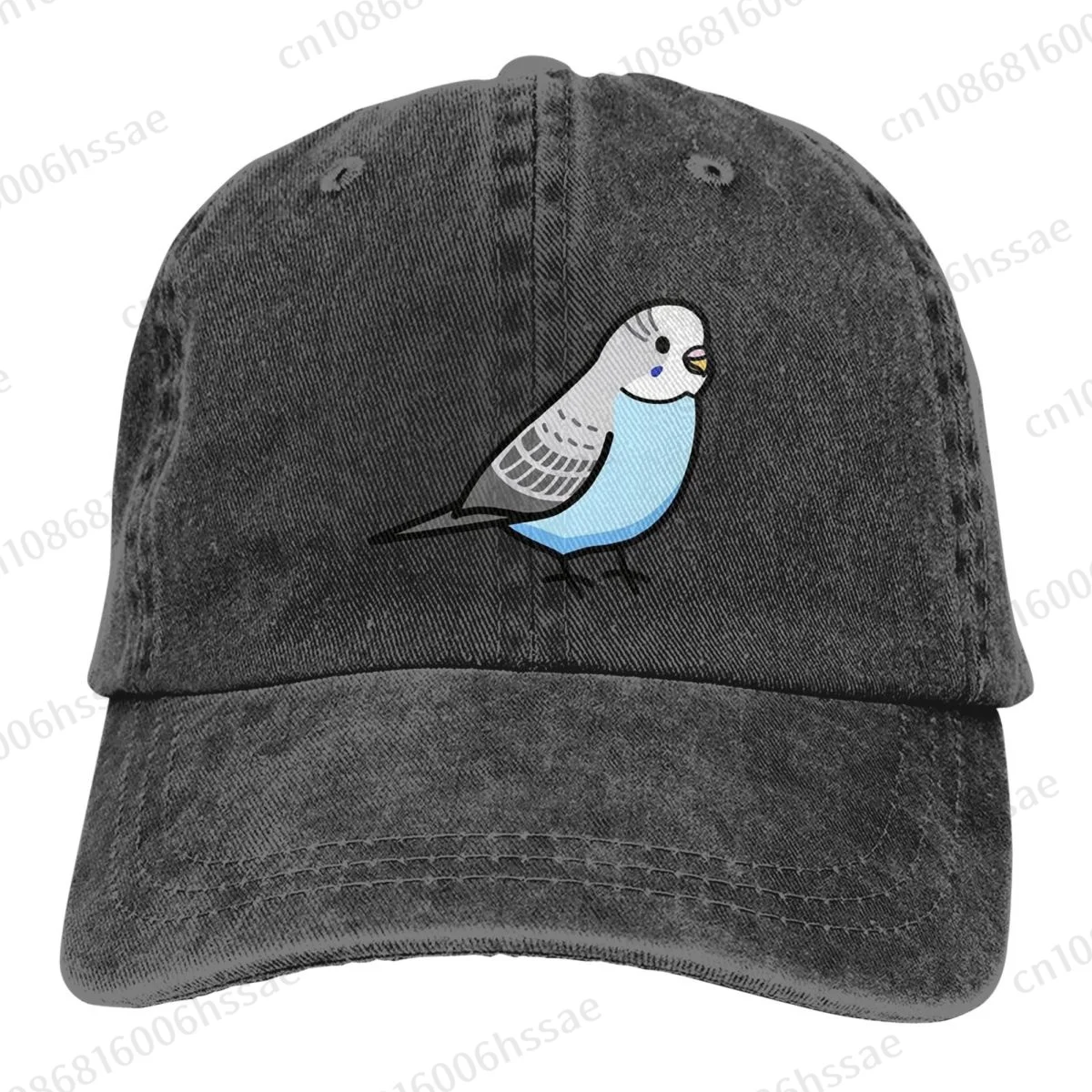 Budgie Fashion Unisex Cotton Baseball Cap Classic Adult Adjustable Denim Hat