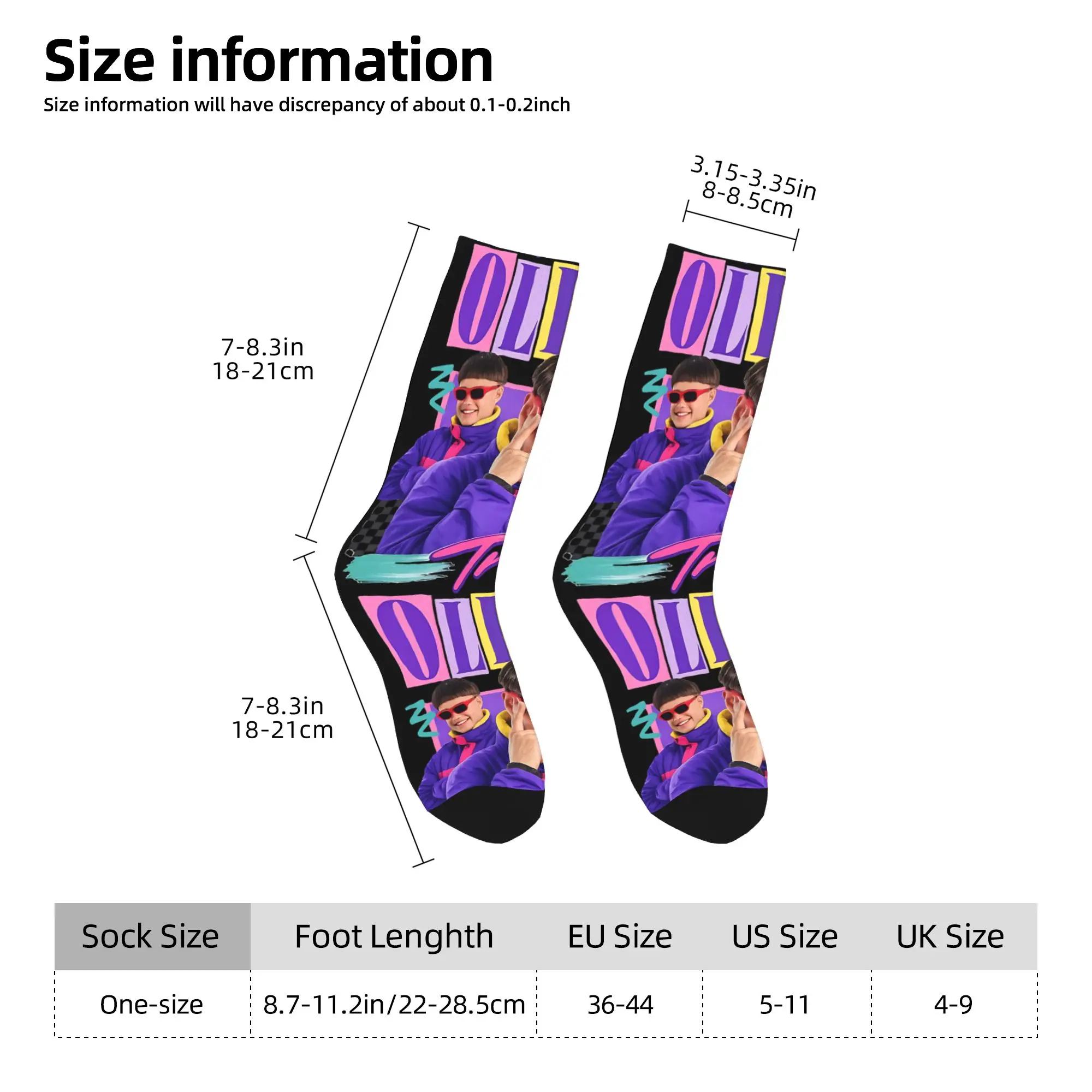 Winter Warm Casual Women Men Oliver Tree Rest In Peace 1993 to 2026 Memorial Socks  Breathable Soccer Socks