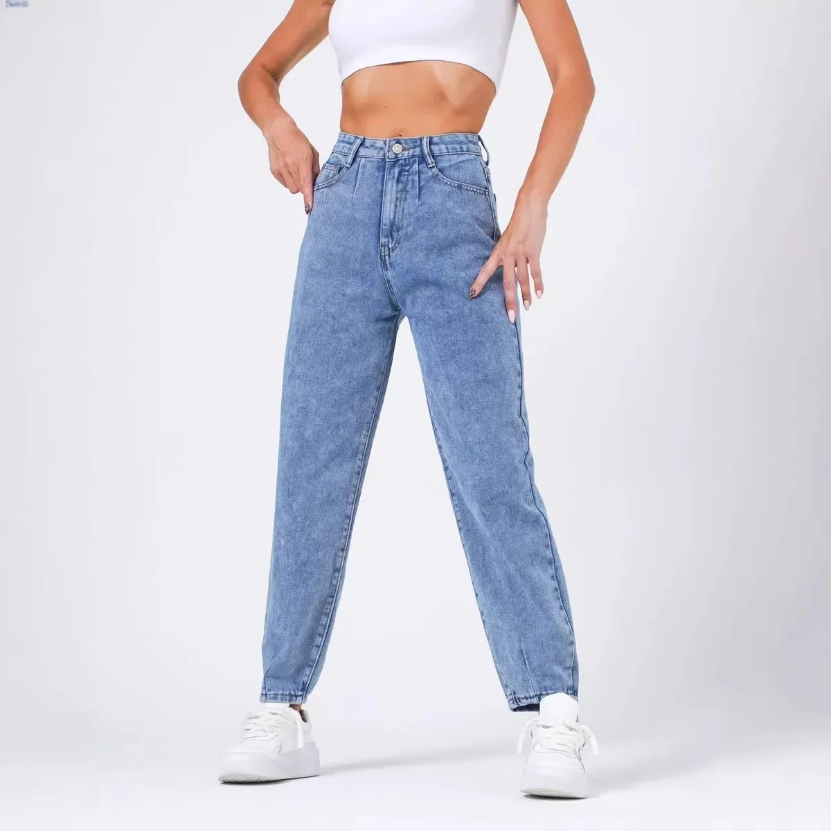 

Gajun Tapered Carrot Women's Denim Casual Classic Nine-Point Pants New Hip Lifting Pants