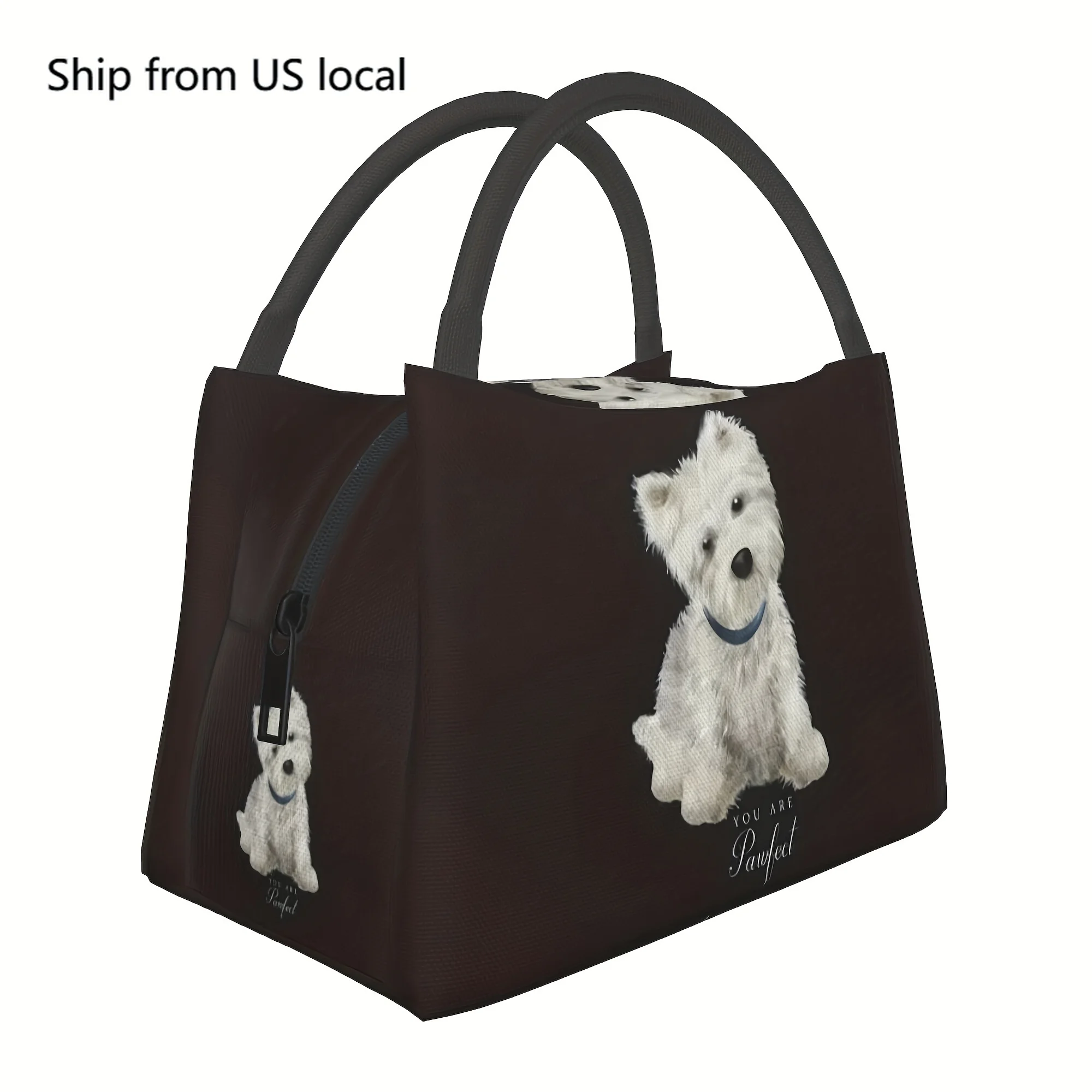 

1pc Inspirational Yorkshire Terrier Pattern, Portable And Reusable Refrigerated Bag, Insulated Lunch Bag, A Must-have For Campin