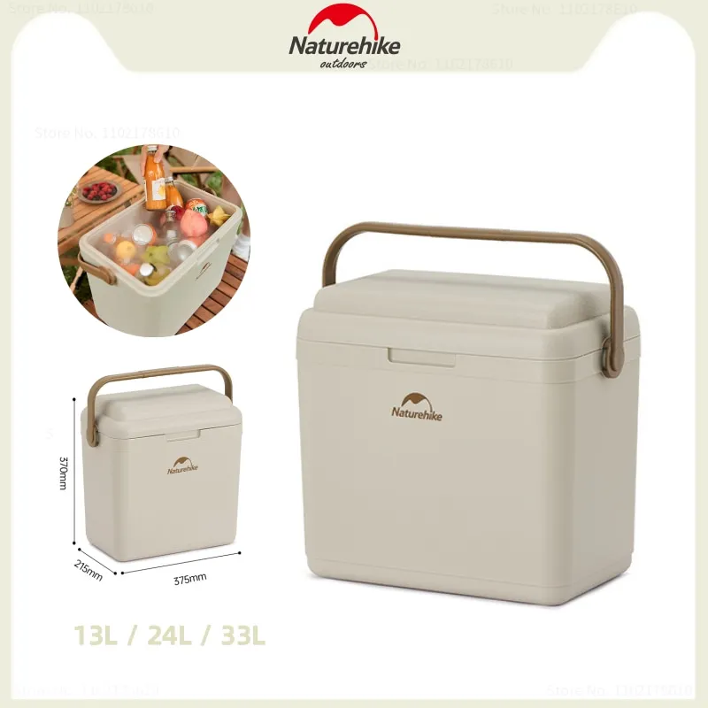 

Naturehike New Camping Portable Insulation Case Outdoor Ice Box Camping Refrigerated Box 13L/24/33L Picnic Food Grade Cooler Box