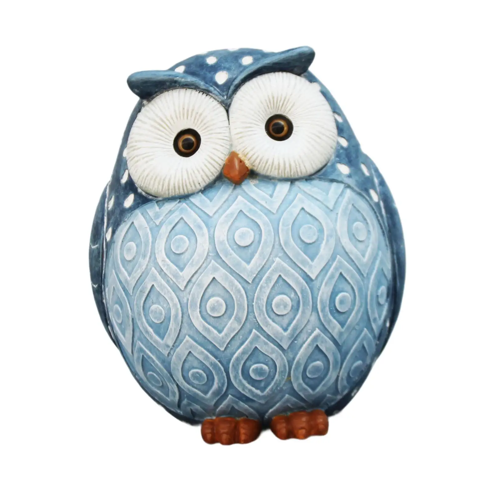 Realistic Owl Resin Figurine Sculpture Home Decorative Object for Bookshelf Bedroom Mantel Party Cafe Bar Decor