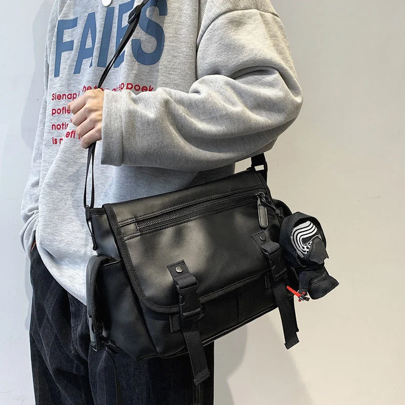 New Oxford Shoulder Bag Gothic Black Crossbody Messenger Tote Bags Men Women's Hip Hop Techwear Satchel Waist Goth Posman