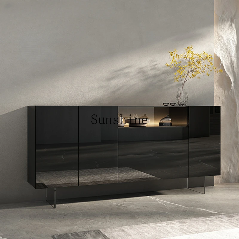 

Italian light luxury high-end entrance modern simple acrylic dining side wine living room decorative storage shoe cabinet