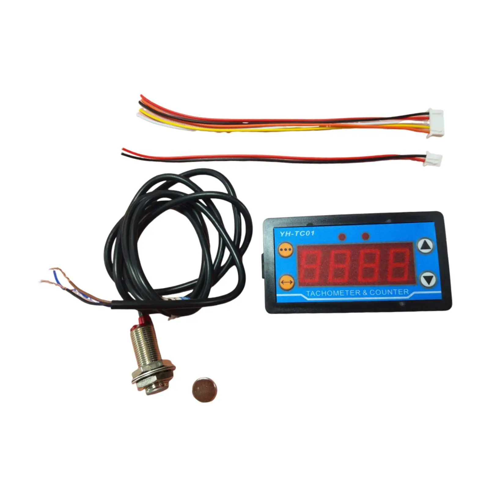Digital LED Tachometer Frequency Multi Function Accessories Equipment RPM Speed Meter for Lathes Conveyor Belt Speed Measurement
