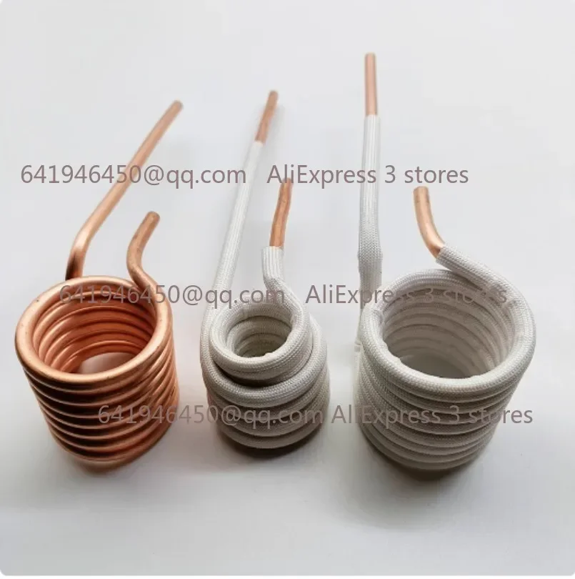 

1 шт. катушка ZVS T2 медная индукционная нагревательная катушка медная трубка 6 мм закалка без крана нагревательная головка DIY