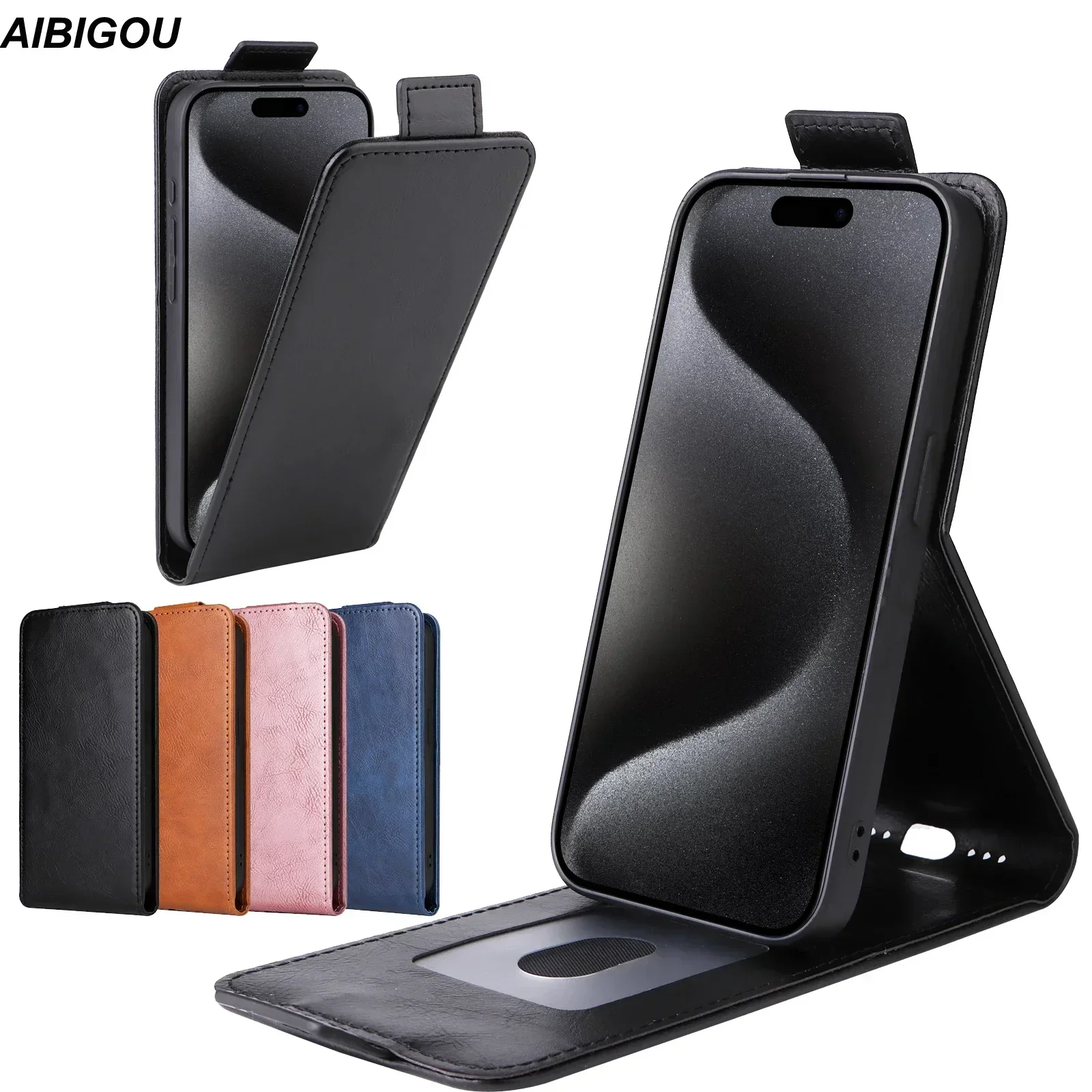 Etui Skórzane Pionowe Luksusowe Retro z Klapką i Uchwytem na Karty do Xiaomi Mi 15T Pro Mi15T 17T Flip, Pokrowiec z Funkcją Stojaka, Torby na Telefon Mi 17T Pro 15T — zdjęcie produktu 2