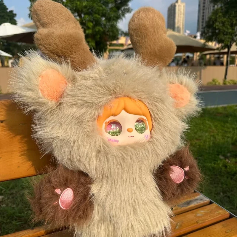 

New Original Ip Mielno Trendy Blind Box New Animal Series Kapibala Elk 600% Large Hairy Doll Trendy Blind Box Christmas Gift