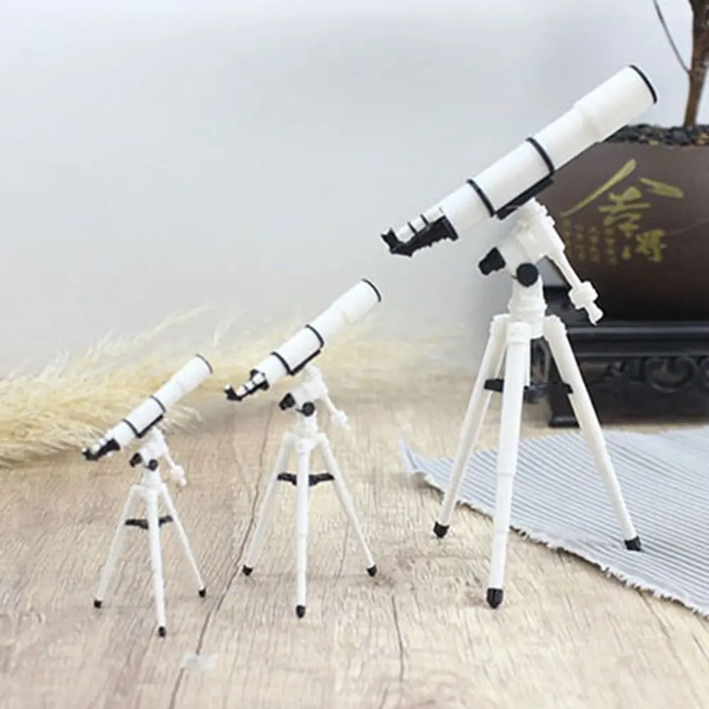 1:12 Astronomical Telescope Model PLA White Version Telescope Mini Doll Miniature Telescope Dollhouse Miniature Toys