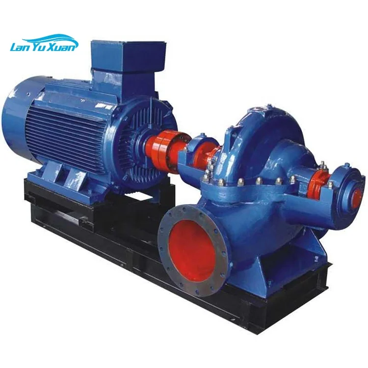 Waterlogging drainage Double suction volute pump 40  50  water pump motor for agriculture