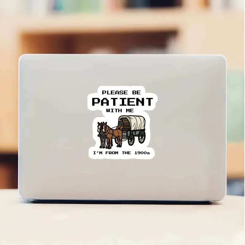 

2pcs Retro '1900s' Quote Stickers - 2pcs Waterproof Decals for Cars/Phones/Gifting