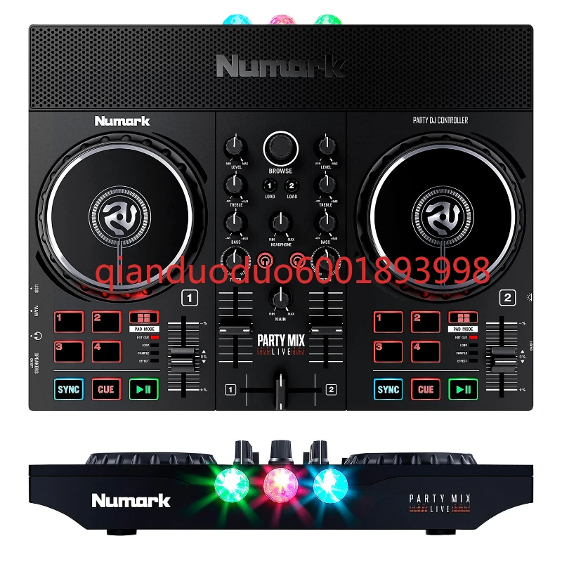 Numark Open Code Partymix2 II Live DJ Lighting Mini Disc Maker Portable Controller Free Software