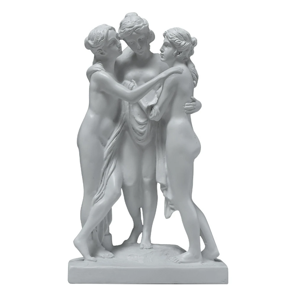 

Nordic mythological figures three goddesses art sculptures home decor living Abstract Desktop Decoration Figurines Statues Decor