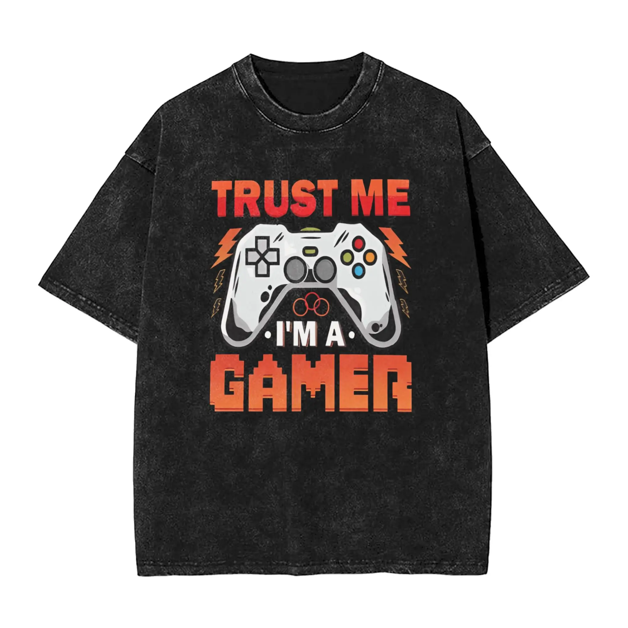 

Gamer Girl Boy T Shirt GamePad Hip Hop T Shirts Short Sleeves Y2K Funny Tshirt Beach Cotton Comfortable Big Size Top Tees