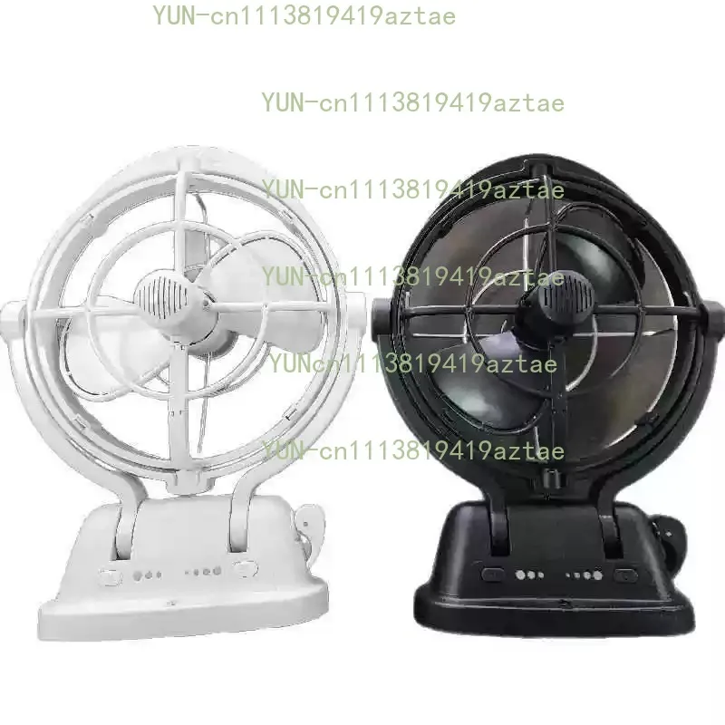 Car Fan 12V 24V DC Fan Vehicle Mounted Oscillating Fan Remote Control Adjustable Speed Cooling RV Marine