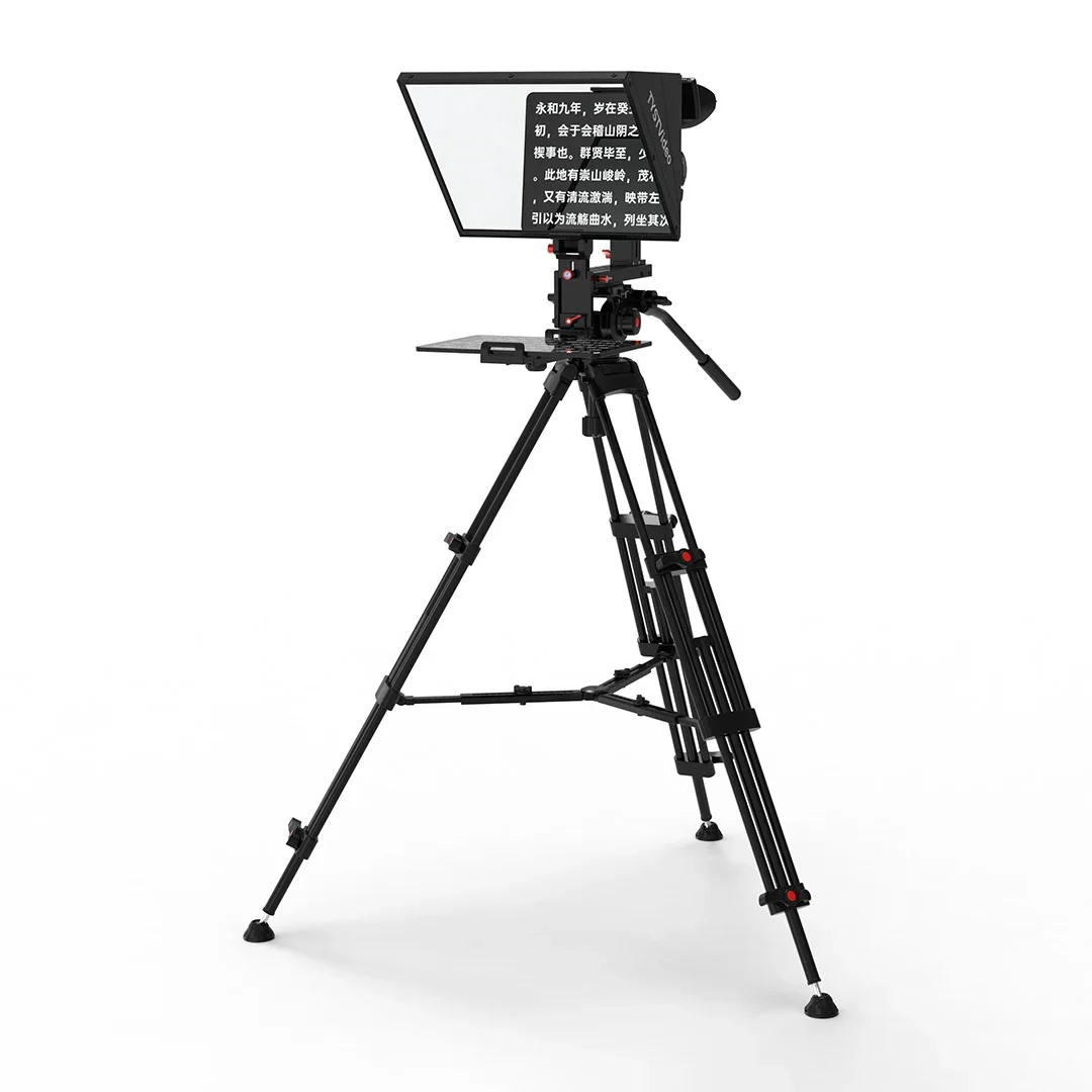 TYST NEWLY DESIGNED 4-15 inch mobile phone and tablet prompting teleprompter with dslr or camera shooting