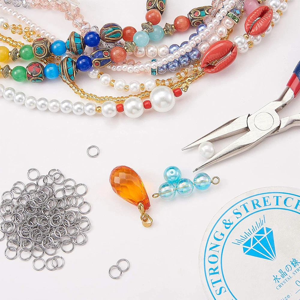 5000Pcs/bag 4mm Stainless Steel Open Jump Rings Connectors 0.8mm Thick Chainmail Making Jewelry Findings view 4