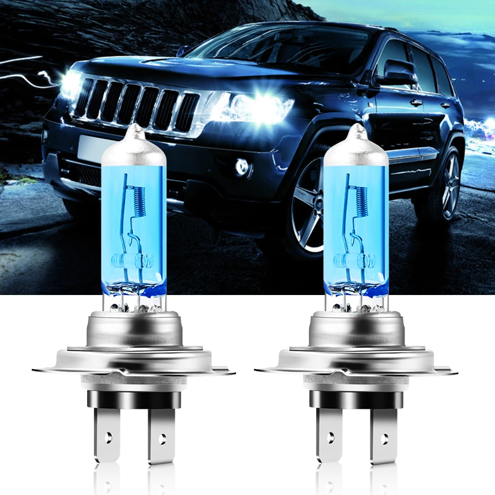 2pcs H7 100W Car Super Bright White Fog Lights Halogen Bulb for Peugeot 206 307 308 3008 207 208 407 508 2008 5008 107 106 205