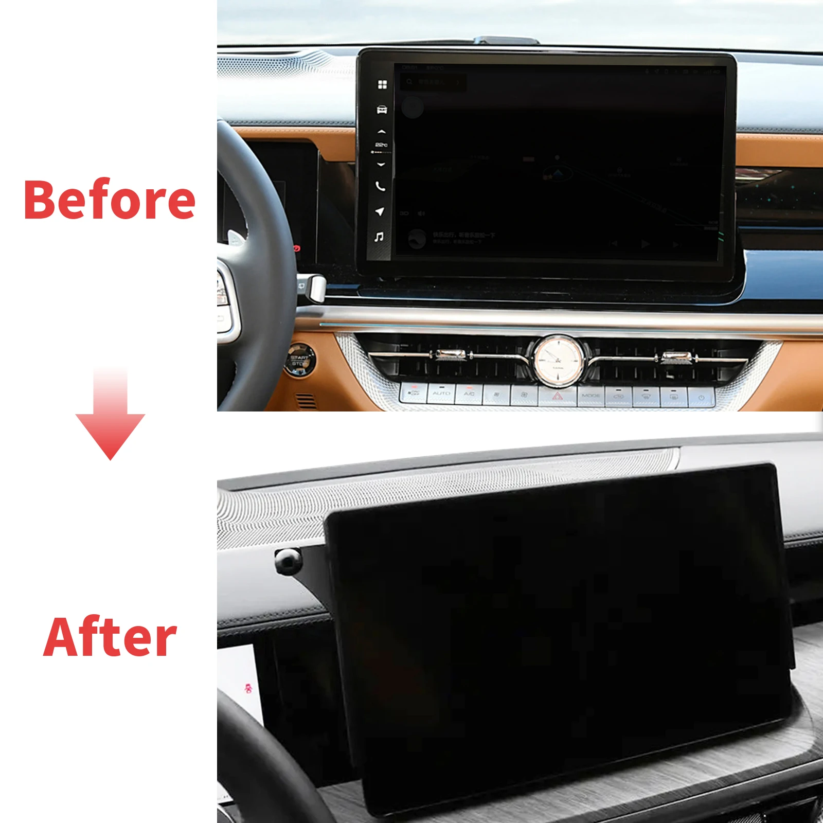 fit for GWM Tank 500 Great Wall 2022 2023 2024 Custom Fit Phone Holder Mount Dashboard Screen Base No Drill Car​​ accessoires