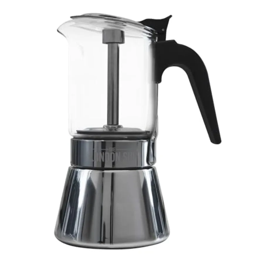 

and Stainless Steel Stovetop Espresso Maker Moka Pot Italian Coffee Percolator 10.14 oz