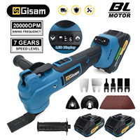 Gisam 7Gear Brushless Oscillating MultiTool 20000OPM Electric Woodworking Cutting Saw Home Decoration for Makita 18v Battery Pin
