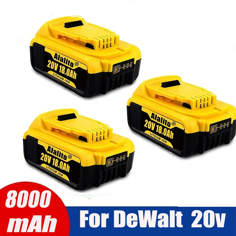 

Genuine 18V/20 Volt MAX 8.0Ah DCB200 Replacement Li-ion Battery for DeWalt DCB205 DCB201 DCB203 Power Tool Batteries