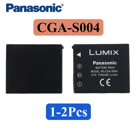 Batteria per Fotocamera Panasonic CGA-S004 Equivalente a DMW-BCB7 CGA-S004A CGA-S004E Compatibile con Fotocamere Digitali Compatte Lumix DMC-FX2 DMC-FX7