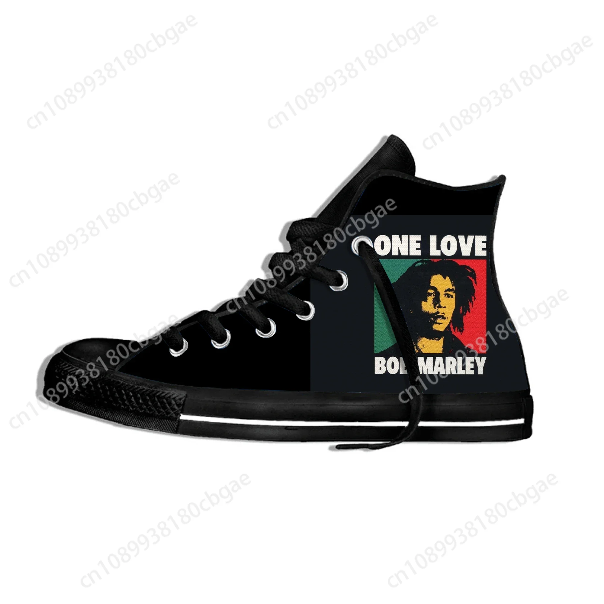 

Legend Bob Marley Reggae Star Rasta Music Funny Fashion Lightweight High Top Cloth Shoes Men Women Casual Breathable Sneakers