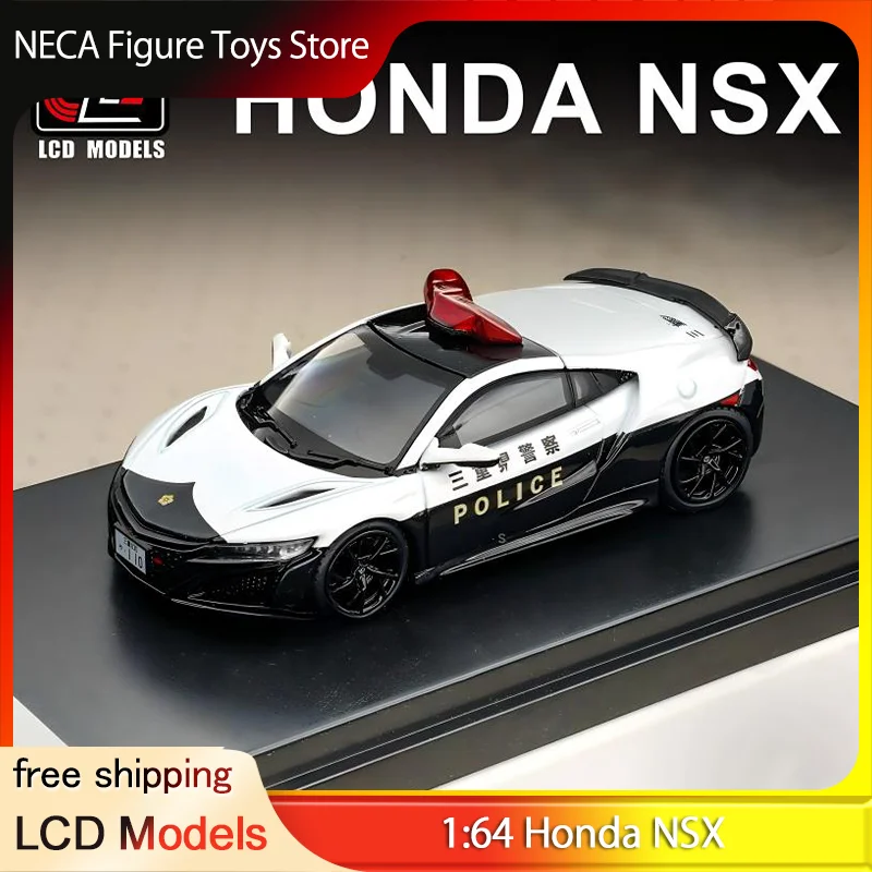 lcdモデル-1-64-ホンダ-nsx-日本警察車両-ダイキャストモデル-ディスプレイベース付き-大人とファン向けのおもちゃギフト-在庫あり
