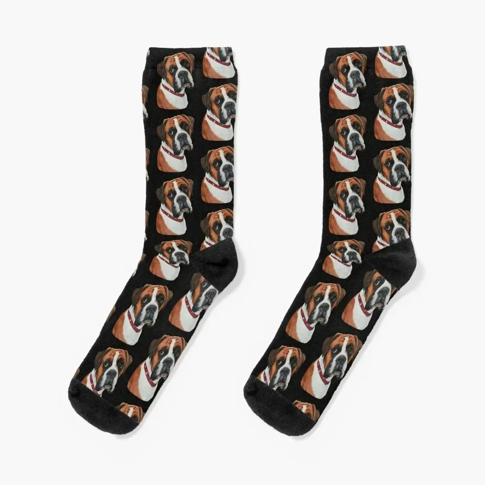 

Elsie the Boxer Socks set funny gifts Non-slip Men's Socks Women's