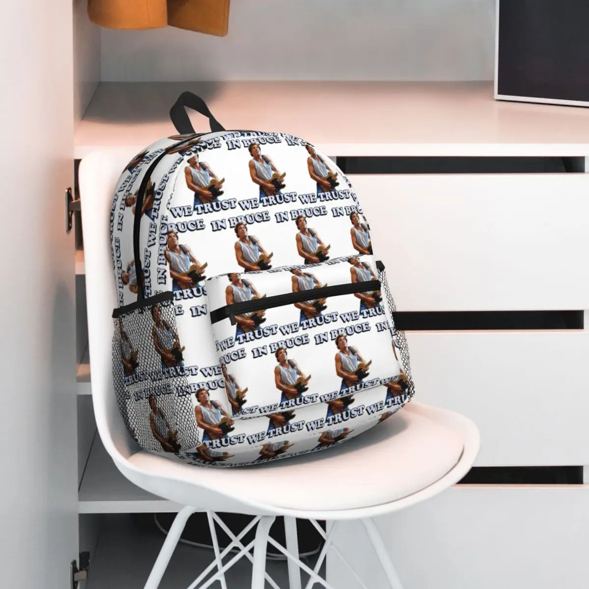 Bruce Springsteen Backpack Daypack Large Capacity Children BookBag School Bag Shoulder Bags for Men Women