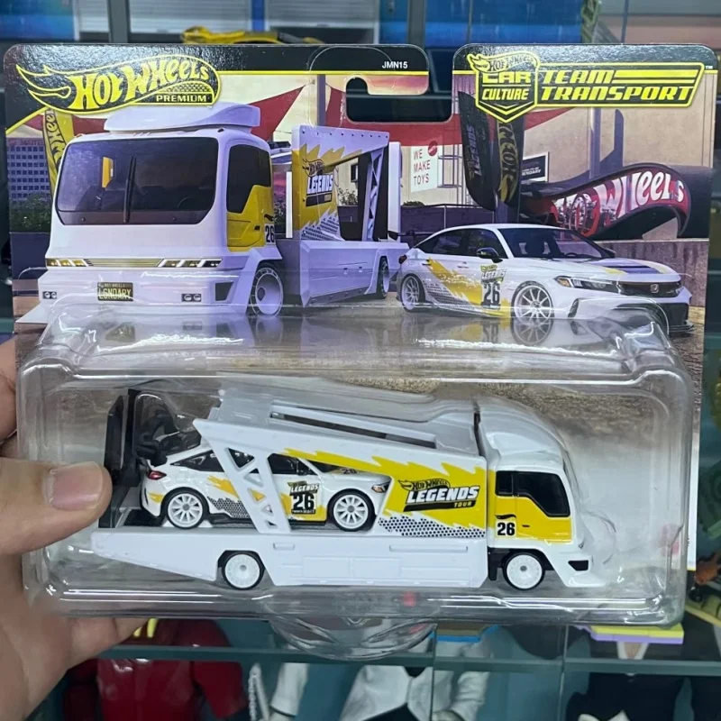 

Original Hot Wheels Premium Car Culture JMN15 Series,2024 Honda Civic Team Transport,1:64 Die-cast Model Car Collector's Gift