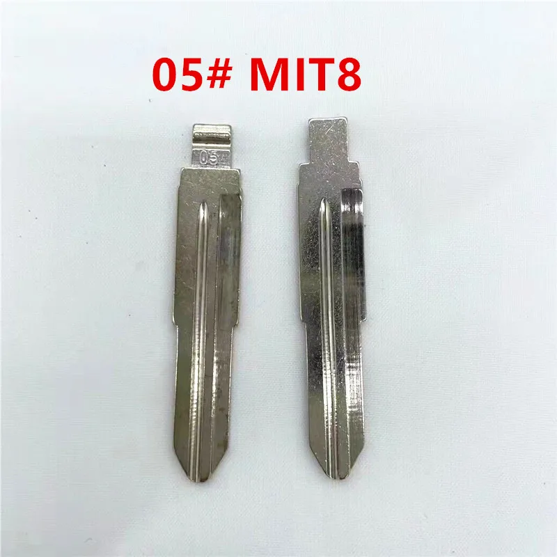 10pcs #05 New Metal Blank Replacement Car Key Blade LISHI MIT8 for Suzuki Wagon R for Chevrolet Spark Uncut Key Car-styling