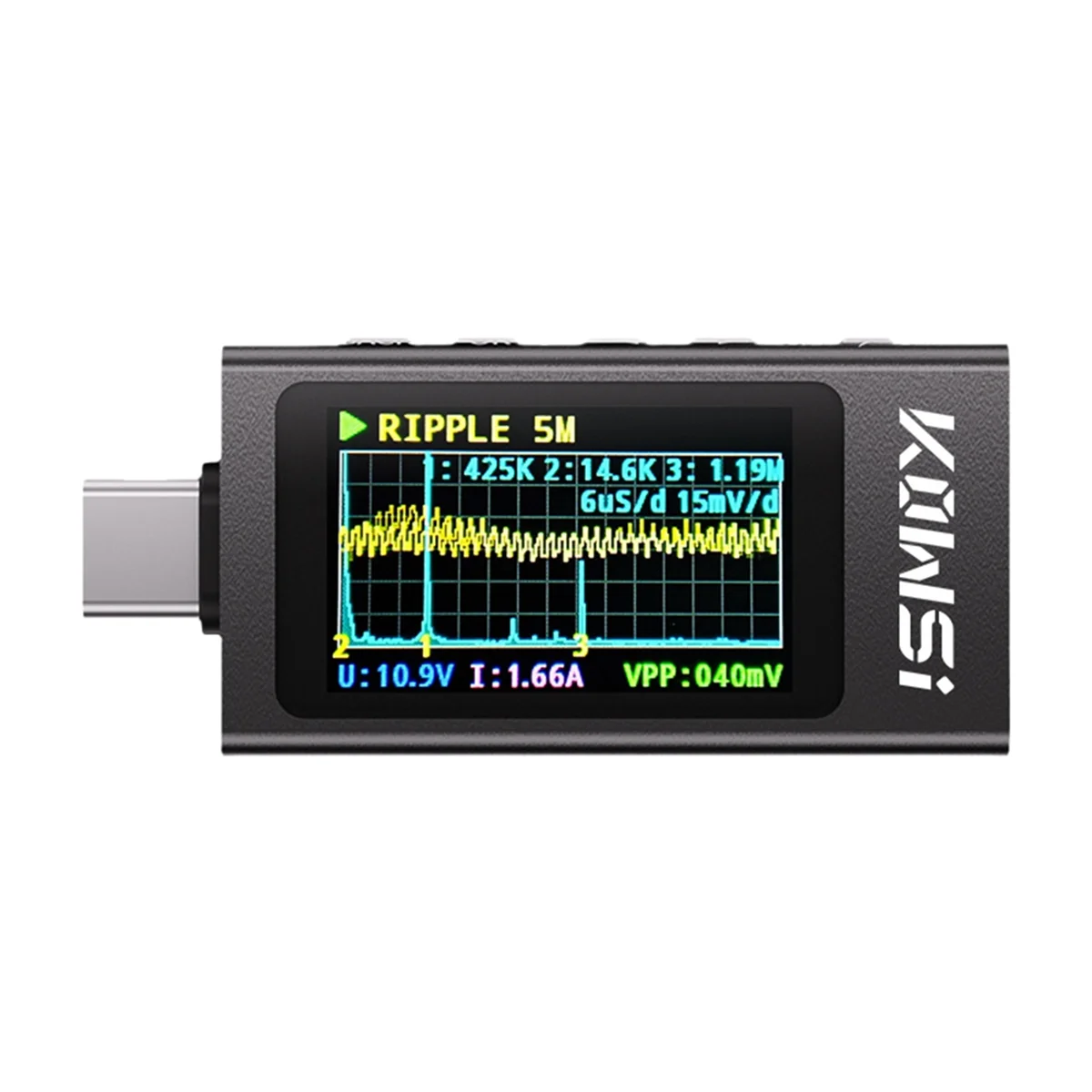 NEW KOWSI KWS-X1 Type-C Tester DC 3.3-36V 0-12A Digital Voltage Current Detection Meter IPS Display Fast Charging Trigger Meter