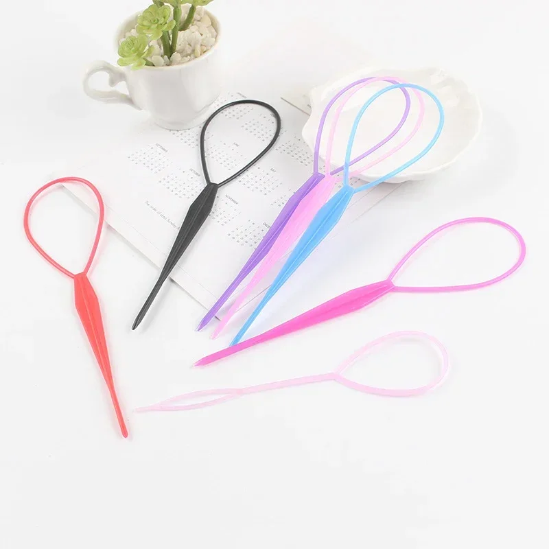 Hair Accessories  2Pcs Girl's Hair Styling Tools Hair Needle Children Headband Easy Ponytail Creator Accesorios Para El Cabello