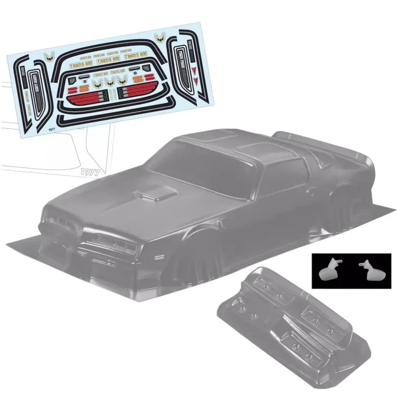 Scale 1/10 1977 Pontiac Firebird Lexan body sets for RC Drift Chassis 255-260mm Wheelbase Tamiya TT01 TT02 XV01 Kyosho fazer mk2