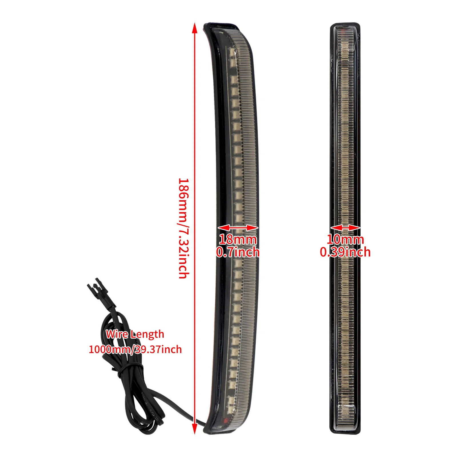 2xMotocyklowa torba podsiodłowa LED płynący hamulec kierunkowskaz lampa do jazdy dla Harley Touring Road King Street Electra Glide 08-13 — zdjęcie 6