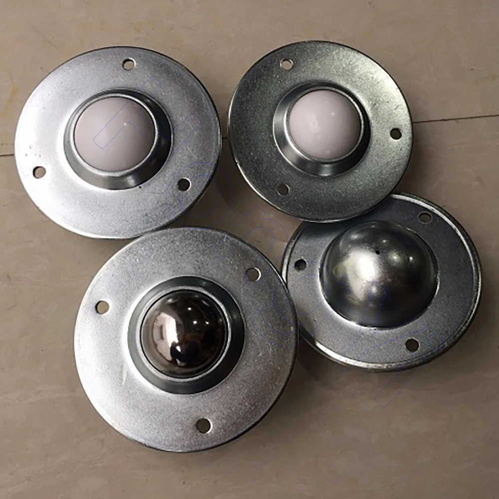 1Pcs CY-12/16/19/22/25/30/38B Roller Ball Flange Conveyor Transfer Unit Carbon Steel/Nylon/SUS304