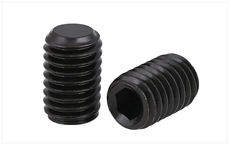 DIN913 12.9 carbon steel flat set screws hex socket black Chimi screws M3 M4 M5 M6 M8 M10 screw headless Top wire machine screw