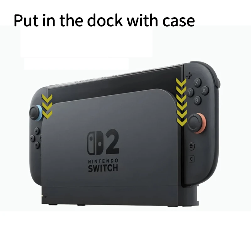Para nintendo switch2 capa protetora rígida colocar no dock switch 2 capa de proteção dividida capa para pc ns2 console casca dura
