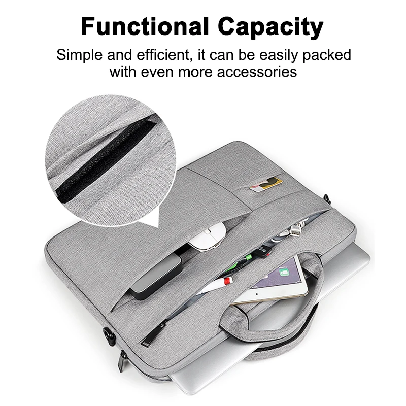 Laptop Bag Sleeve Case Shoulder HandBag Notebook Pouch Briefcases 13 14 15 15.6 inch For Macbook Air Pro 13.3 15.4 HP Asus Dell