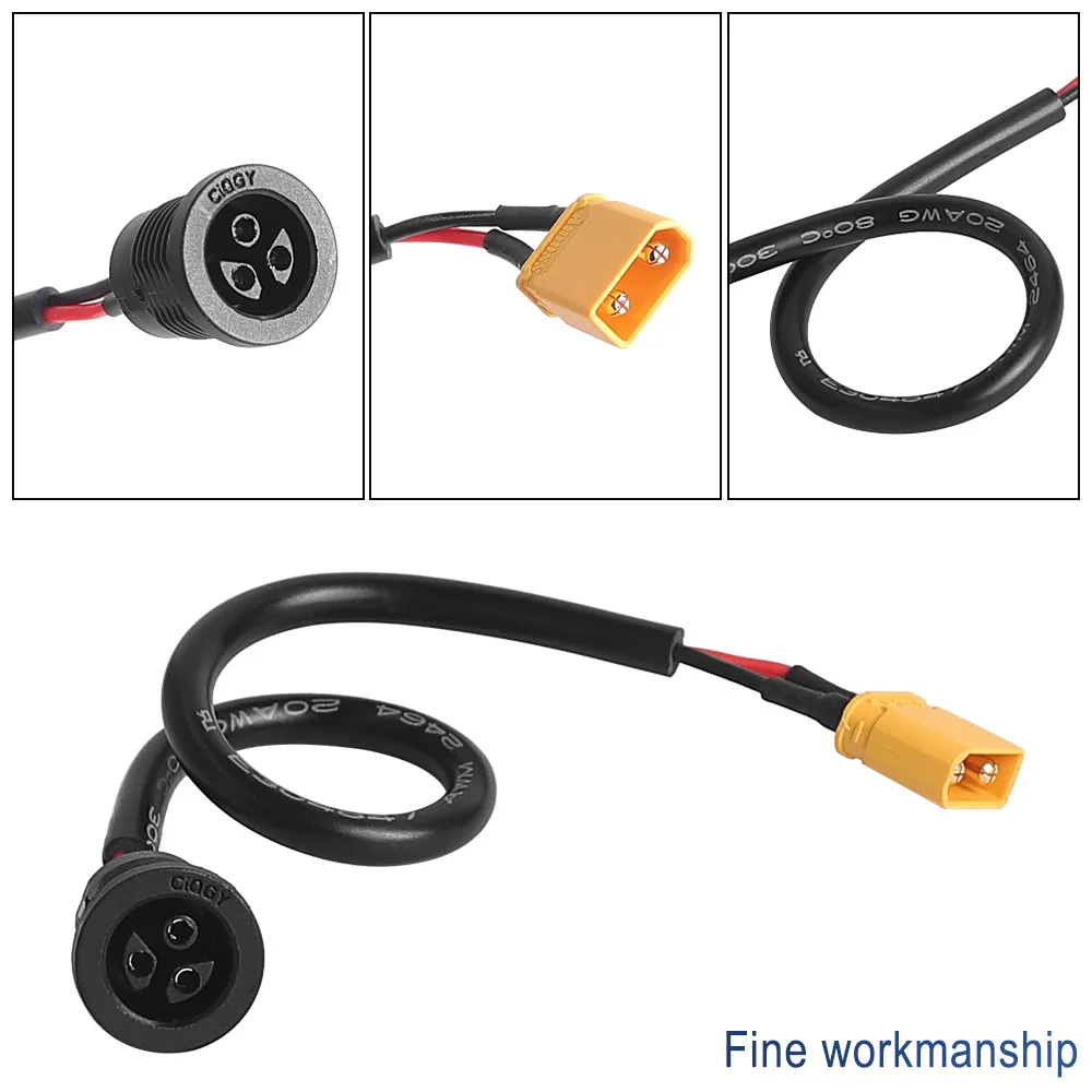 

E-Bike Power Connector Cable Battery Drive Motor Power Charger Interface Cable for KUGOO KuKirin G2Master Electric Scooter