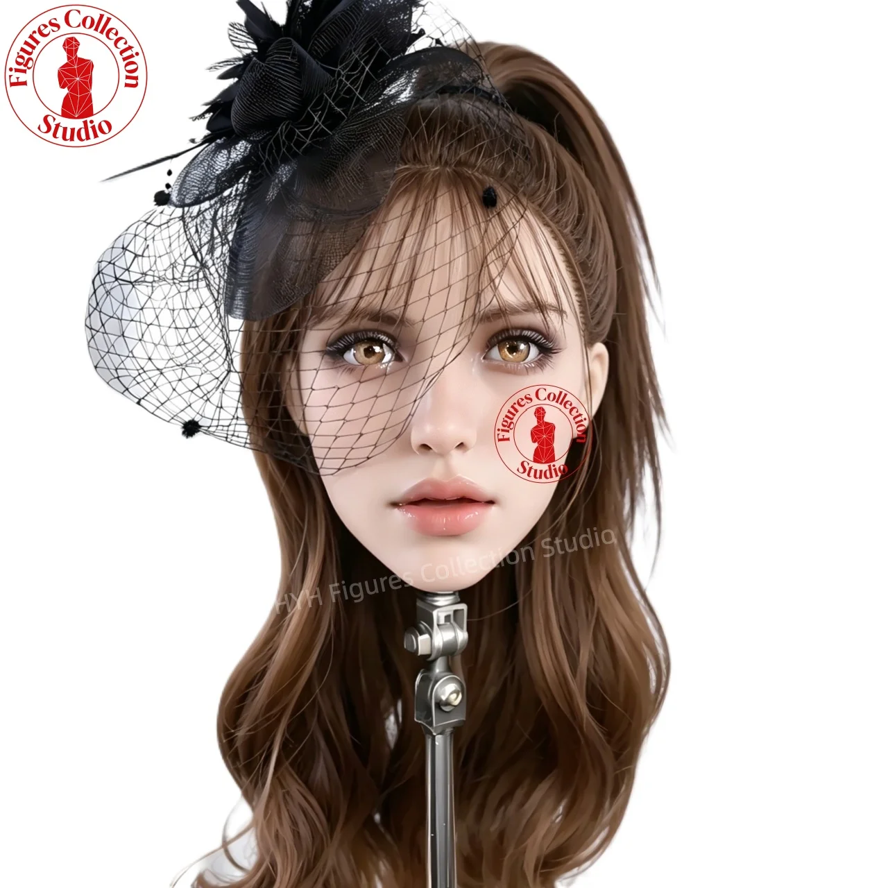 

Манекен головы Studio Makeup Head HYH-THB-KX-0041 в натуральную величину, интерфейс M16, для причесок, украшений, фотографии