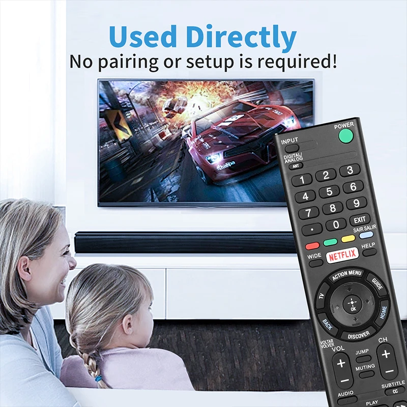 RMT-TX200B Remote Control For Sony Smart TV KD-49X7005D KD-55X7005D KD-65X7505D XBR-49X705D XBR-49X707D XBR-49X835D XBR-55X705D