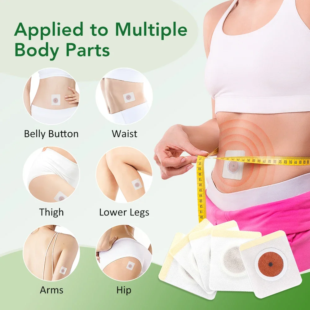 New Strong Body Belly Waist Losing Weight Cellulite Fat Burner Sticke Shaping Magnetic Thinner Abdomen Navel Slimming Patch